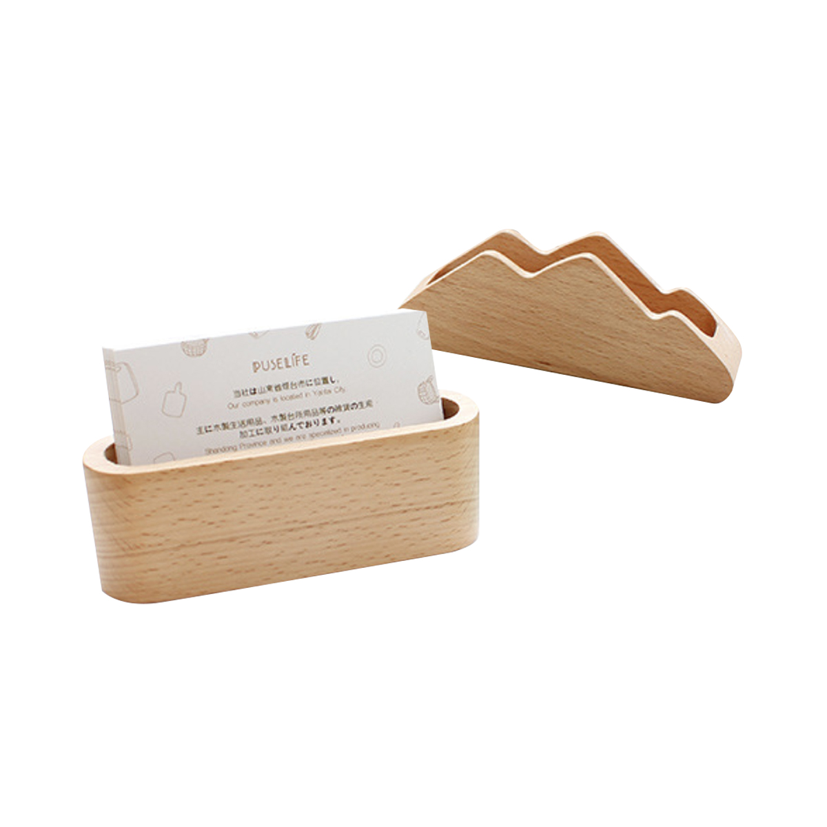 Wooden Name Card Holder